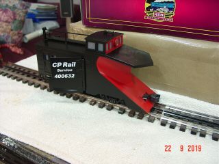 Mth Premier Russell Snow Plow In Cp Rail In Red/black 20 - 98269 Car 400632exob