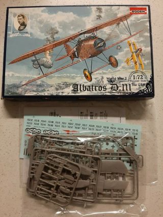 1/72 Roden Albatros D.  Iii Oeffag S.  153 Early Austro - Hungarian Wwi Fighter