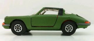 Vintage Corgi Toys Whizzwheels Porsche Targa 911s Green Car
