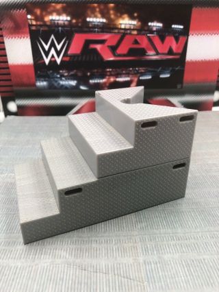 Wwe Mattel Elite Ring Steps Stairs Figure Accessory Authentic Scale Ring Wwf