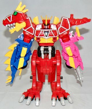 2015 Mmpr Mighty Morphin Power Rangers Dino Charge Megazord Deluxe Zord T - Rex