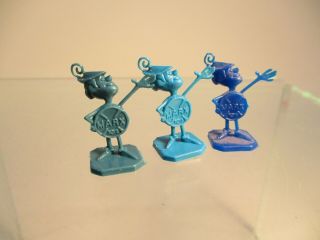 Marx Magic Marxie Promo Figures 3 Different Shades Of Blue X680