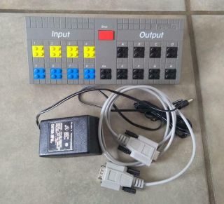 Lego Dacta Control Panel Input Output Lab Interface I/o 9751 Transformer & Cable