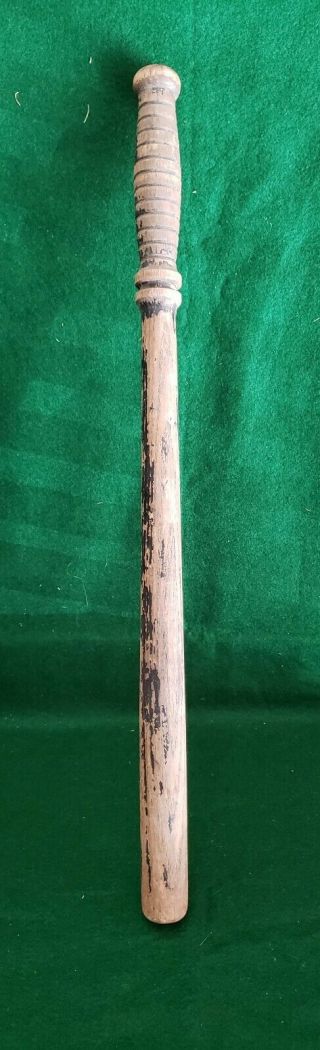 Us Wwii Mp Military Police Night Stick,  Baton.  22 " In Length.