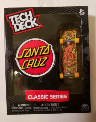 Santa Cruz Salba Steve Alba " Tiger " - Collector Series Tech Deck,  Bonus Sticker