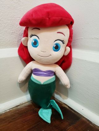 Disney Store Princess Ariel Toddler 12 " Soft Plush Baby Doll Toy