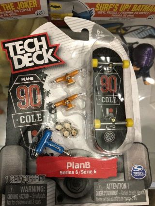 Tech Deck Plan B Skateboards 90 Cole Series 6 Ultra Rare Fingerboard