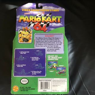 Mario Kart 64 Bowser Offical Nintendo Product Toy Biz 1999 Rare 3