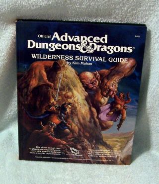 Official Advanced Dungeons & Dragons Wilderness Survival Guide Tsr 2020 H/c Book