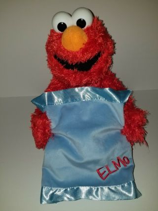 Peek A Boo Elmo Animated 15 " Plush With Blanket Lovable Elmo