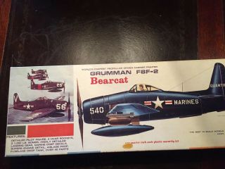 Hawk 1/48 Grumman F8f - 2 Bearcat Model Aircraft Kit 562,  Complete
