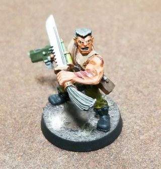 Warhammer 40k Imperial Guard Catachan Jungle Fighters Sly Marbo Painted Metal