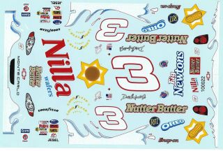 Nascar Decal 3 Nilla Wafers - Nutter Butter 2002 Bgn Monte Carlo - 1/24