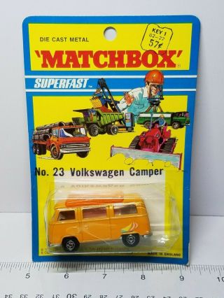 Vintage Matchbox Superfast Volkswagen Camper No.  23
