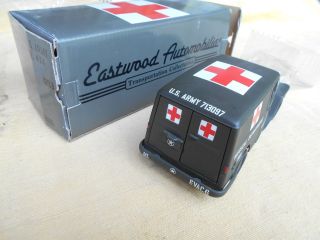 1953 Willys Panel Jeep US Army Ambulance Eastwood Coin Bank 1/25 Collector w/Box 3