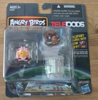 Angry Birds Star Wars Telepods Obi - Wan Kenobi & Luke Skywalker Carded