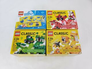 Lego Classic Quad 4 Pack 66554 Red Green Blue Orange 10706 10707 10708 10709