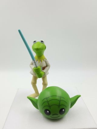 Star Wars Disney Funko Mymoji Vinyl Figure Yoda Kermit The Frog Light Saber Lfl