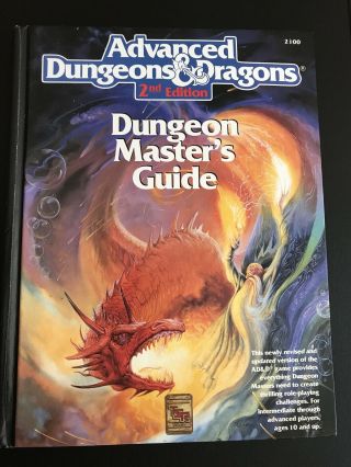Advanced Dungeons And Dragons 2nd Edition Dungeon Master Guide