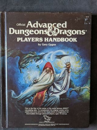 1st Edition 1980 Ad&d: Player 