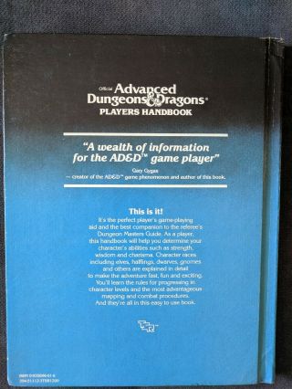 1st Edition 1980 AD&D: Player ' s Handbook TSR 2010 2