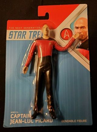 Capt Picard - 6 " Bendable Posable / Classic Star Trek Tv Series Bendy Figure