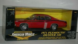 American Muscle 1971 Plymouth Duster 340 Hobby Edition Le 1/18 W/box Read Jn