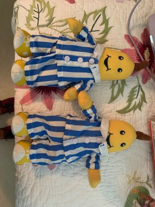 Bananas In Pajamas Plush Toys By Tomy,  Set Of 2,  8 ",  B1 & B2,  1995