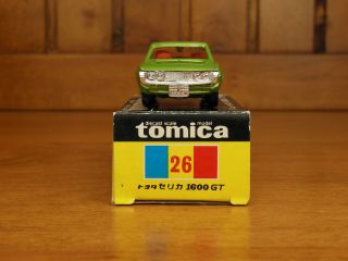 TOMY Tomica 26 TOYOTA CELICA 1600GT,  Made in Japan vintage car Rare 6