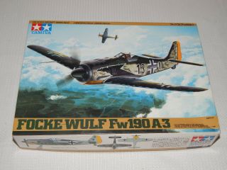 Vintage Tamiya 1/48 Focke Wulf Fw190a3 Model From 1994