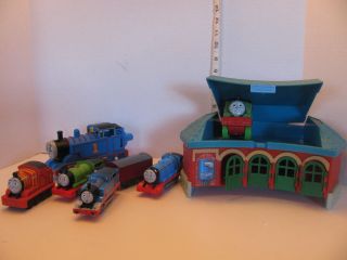 Thomas The Train Take - Along - N - Play Roundhouse Station Carry Case & Misc.  Trains