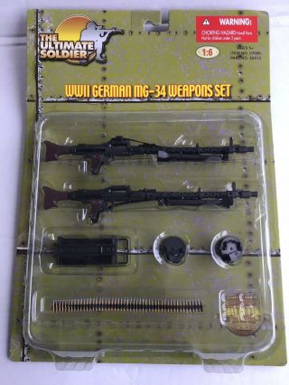 The Ultimate Soldier World War Ii German Mg – 34 Weapons Set 1/6 Scale Mip