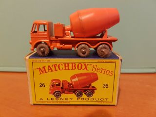 Matchbox A Lesney Foden Cement Lorry No 26 Series 1 - 75