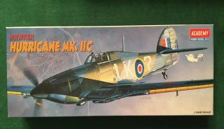 Hawker Hurricane Mk.  Iic - Academy 1/72 Scale Unassembled Aircraft Kit 2129