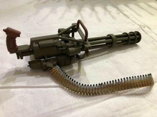 Mini 1:6 Scale M134 Minigun Gatling Machine Gun Army Terminator Gun Model Toy