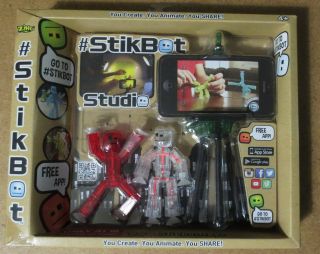 Stikbot Stop Motion Animation Kit Includes Tripod,  2 Figures Great For Kids Toy