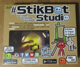 Stikbot Stop Motion Animation Kit Includes Tripod,  2 Figures Great for KIDS Toy 2