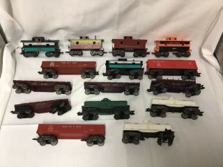 Group Of 15 Assorted Marx Freight Cars From The 50’s C5/6