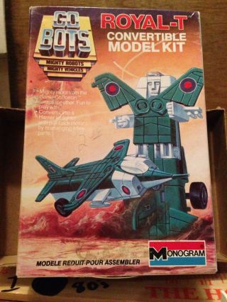ROYAL - T Convertible Model Kit 1984 Vintage GO BOTS MONOGRAM Tonka COMPLETE NM 5