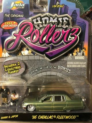 Homie Rollerz - 1/64 Homie Rollerz `95 Cadillac Fleetwood - Shark - Japon
