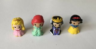 4 X Ooshies figures toy doll Disney Princess Snow White Ariel Aurora Evil Queen 2
