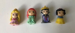 4 X Ooshies figures toy doll Disney Princess Snow White Ariel Aurora Evil Queen 4