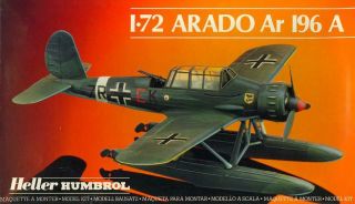 1/72 Heller Humbrol Models Arado Ar - 196a German Wwii Floatplane