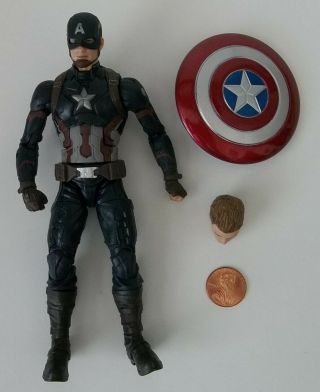 Loose Marvel Legends The First 10 Years Civil War Two - Pack 6 " Captain America