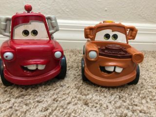 Disney Pixar Cars Shake N Go Mater & Rescue Squad Fire Truck Mater