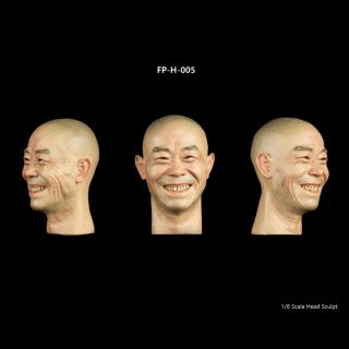 Facepoolfigure Fp - H - 005 1/6 Scale Asian Male Head Sculpt For 12 " Figure Body