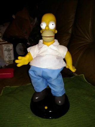 2002 Gemmy The Simpsons Dancing Talking 14 " Homer Figure Doll.