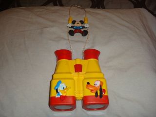 Vintage Plastic Illco Walt Disney Company Mickey Mouse Toy Binoculars