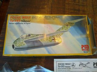 Pm Models Focke Wilf Ta - 183 " Huckebein " German Experimental Jet Fighter - Nazi