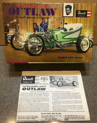 Revell 1962 Ed Roth Outlaw Empty Box & Instr Only Hot Rod Rat Fink
